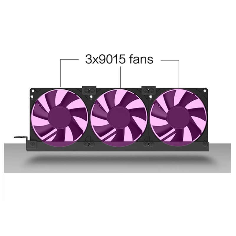 Universal GPU Cooling Fan 3X90mm ARGB Sync Lighting 5V Addressable RGB Silent Chassis PCI Graphics Card Cooler Fan