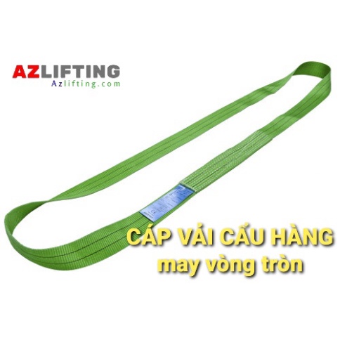 [Giá tại kho] Cáp vải cẩu hàng 2 tấn bản 50mm may vòng tròn