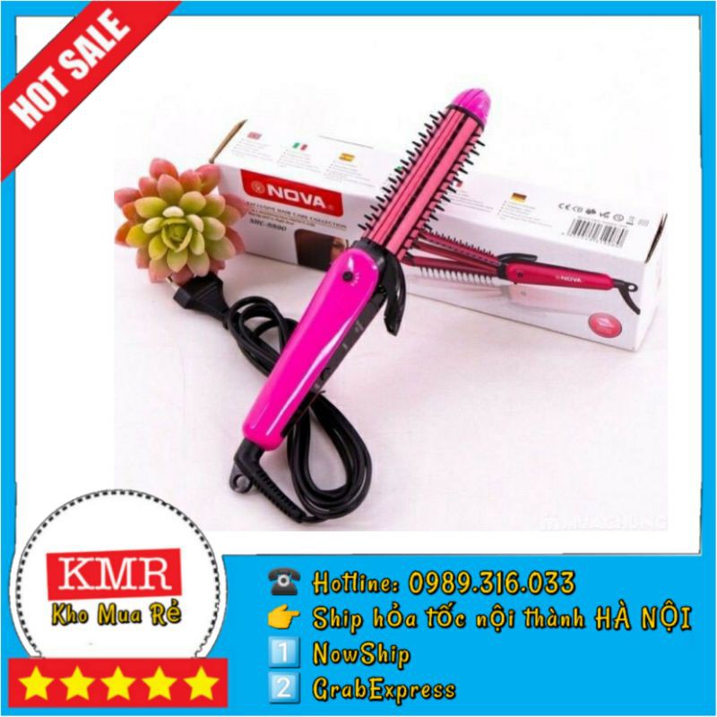 Máy duỗi,bấm,uốn xù tạo kiểu tóc nova 3in1