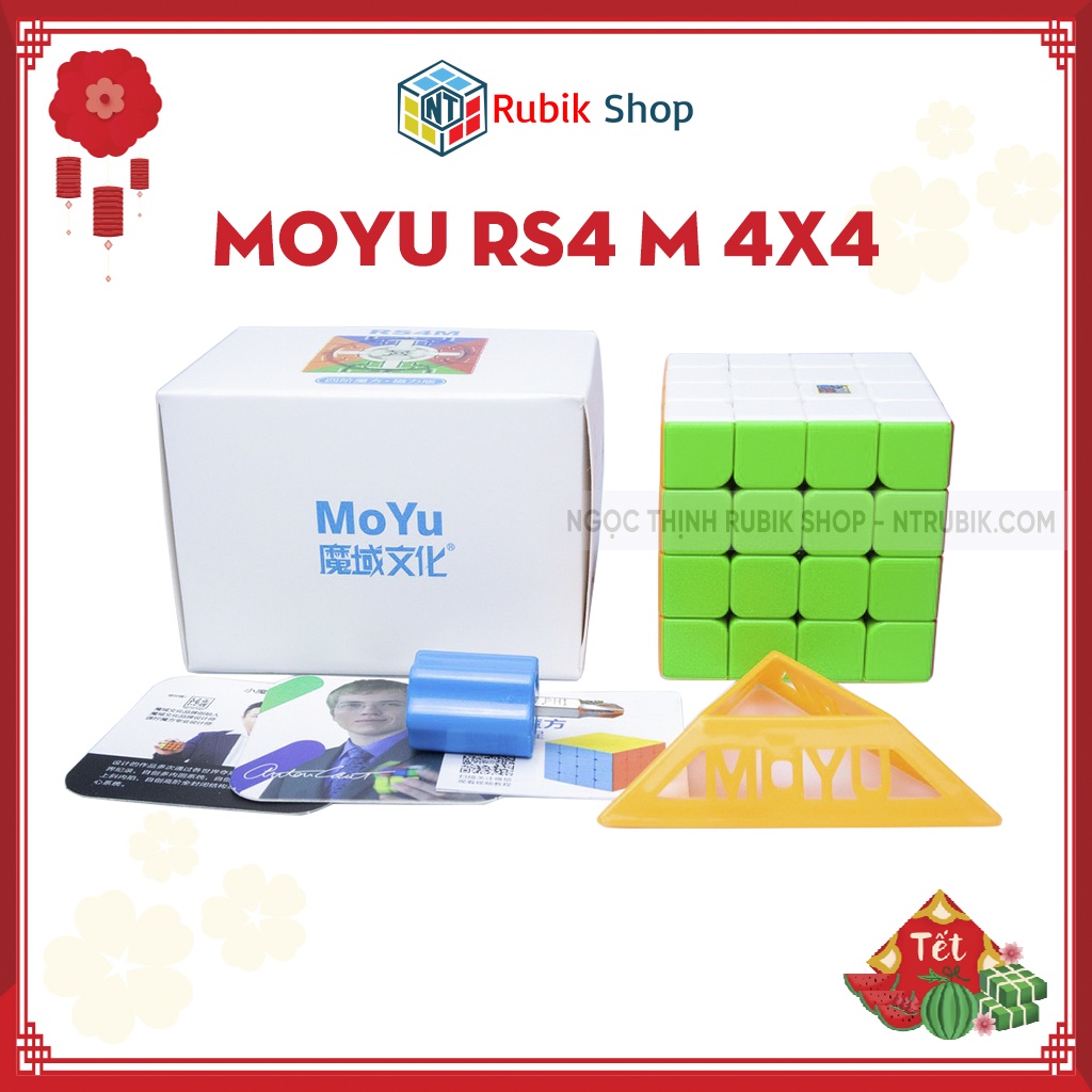 [Rubik 4x4x4] MOYU RS4 M 4x4 2020 stickerless Có nam châm