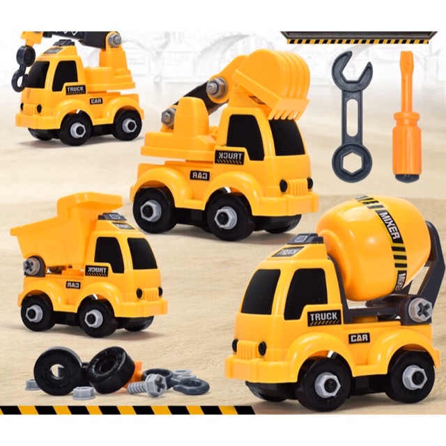 Đồ chơi lắp ráp xe công trình ( size to )