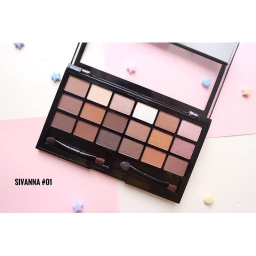 Phấn Mắt 18 Ô Sivanna Colors HD Ultra Pro Make Up (HF209)