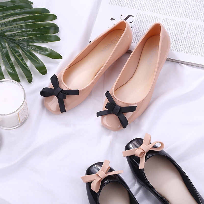 Giày búp bê IELGY chống thấm nước miệng nông thời trang cho nữ