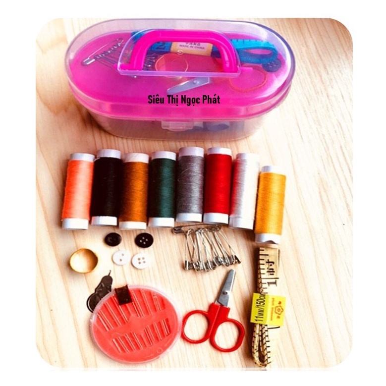 Hộp Kim Chỉ May Vá Đa Năng Kèm hộp đựng nhiều món - &quot;Mẫu lớn&quot;