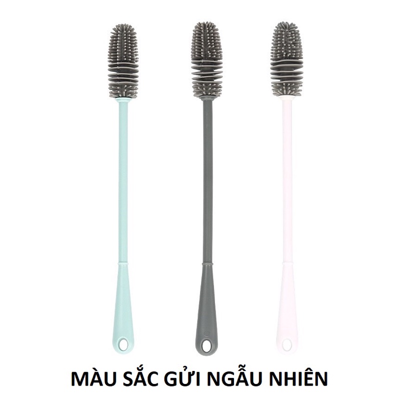 1 Cọ Rửa Cốc Chén, Bình Sữa Silicon