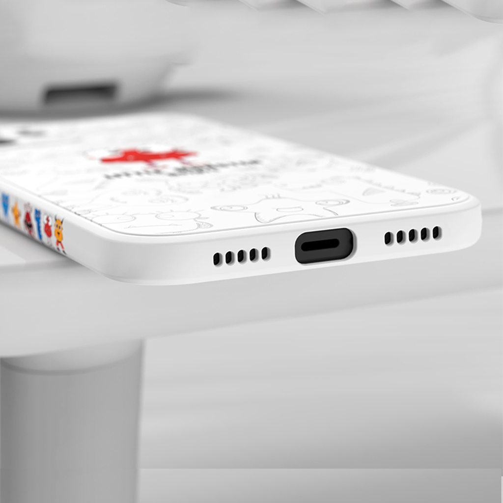Ốp Điện Thoại Silicon Mềm Hình Quái Vật Nhỏ Cho iPhone 6 6s 7 8 7Plus/8plus X/XS XR XSMAX 11 11PROMAX 12 12PROMAX 13 13PROMAX