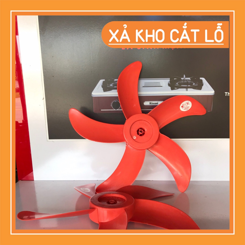 Phụ kiện quạt - Cánh quạt rời, nhựa dẻo 5 cánh, bán kính 20cm, màu đỏ