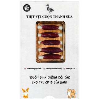 Thịt vịt cuộn thanh sữa Bowwow 80g