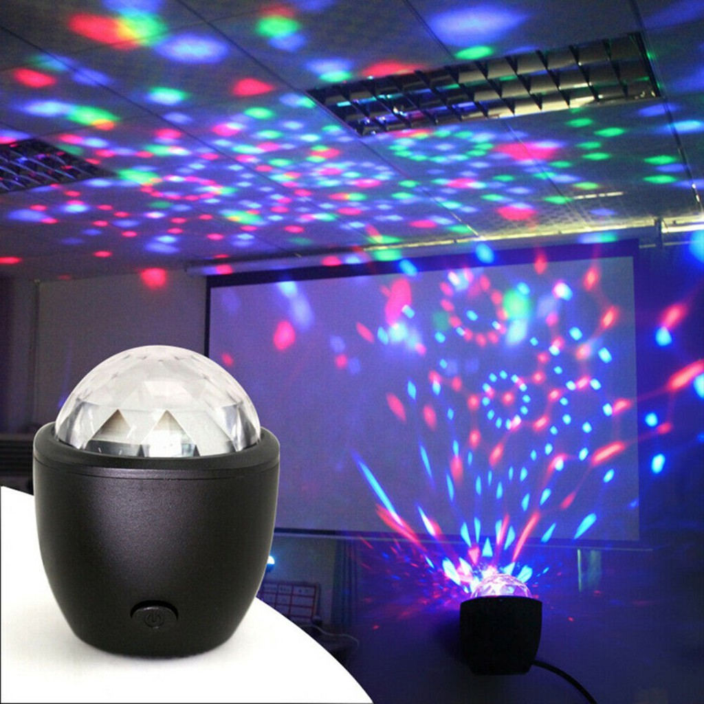 Hiệu ứng bóng đèn sân khấu mini Magic Disco xoay Đèn LED Lazer Party DJ