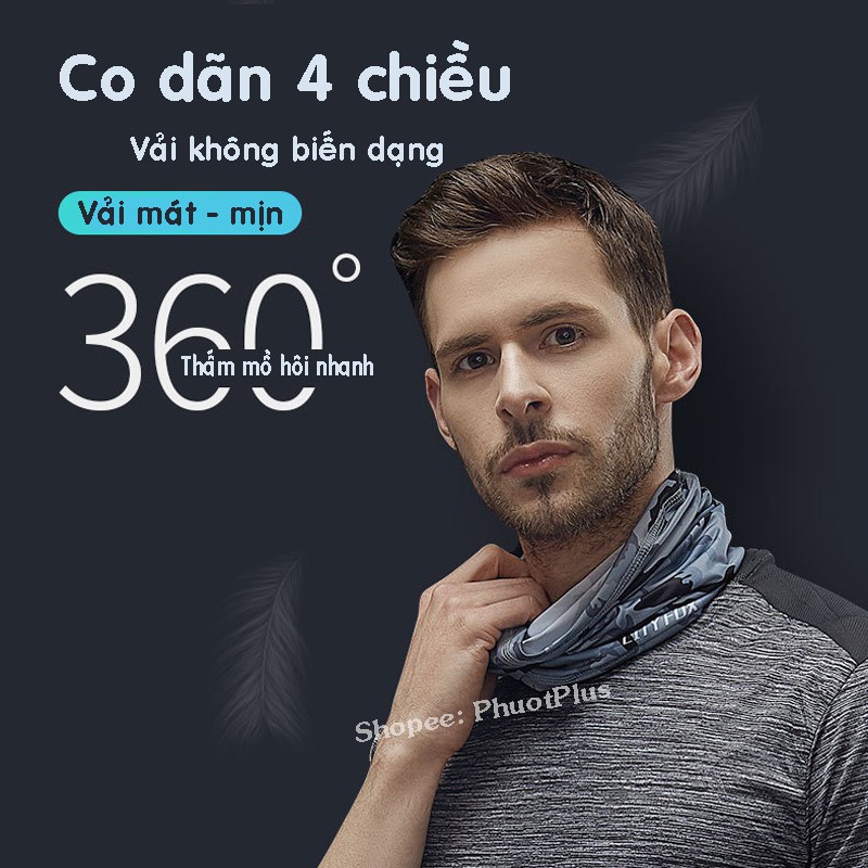 Combo Khăn đa năng &amp; Tất tay chống nắng UV nam nữ vải dày dặn, thoáng mát, co dãn siêu tốt