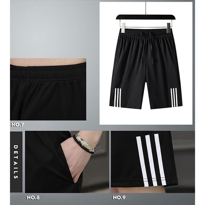 Bộ Đồ Thể Thao Hai Món Vải Lụa Lạnh Nhanh Khô Thời Trang Mùa Hè Cho Nam