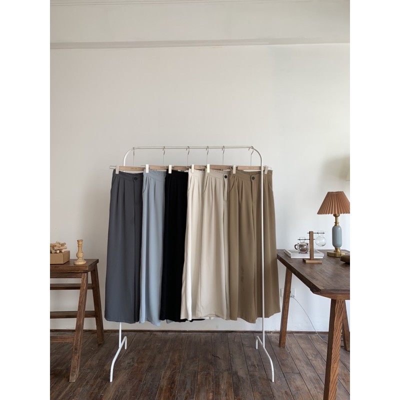 9036 QUẦN VẢI SUÔNG CHUN SAU CÚC ĐEN | BigBuy360 - bigbuy360.vn