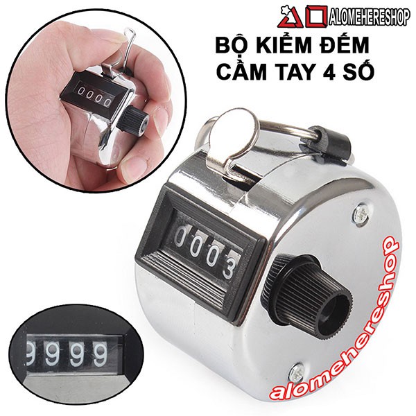 Bộ kiểm đếm bằng tay 4 số (Màu Bạc)