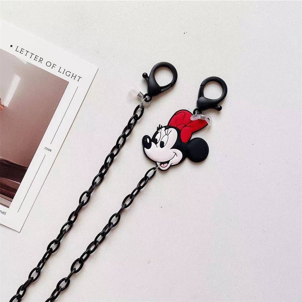 Dây Đeo Mắt Kính Bằng Acrylic Chống Thất Lạc Hình Chuột Mickey Dễ Thương