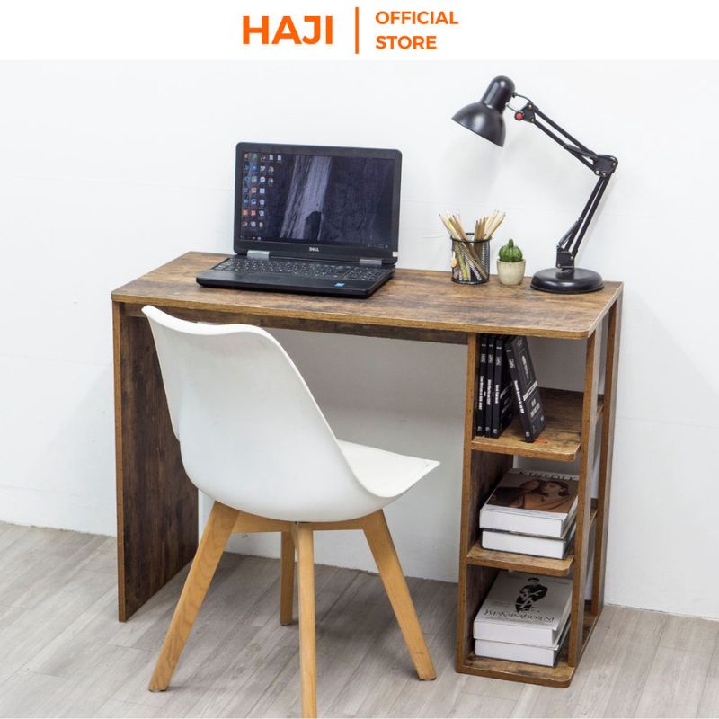 Bàn làm việc kèm giá sách tinh tế tiện lợi thương hiệu HAJI A73