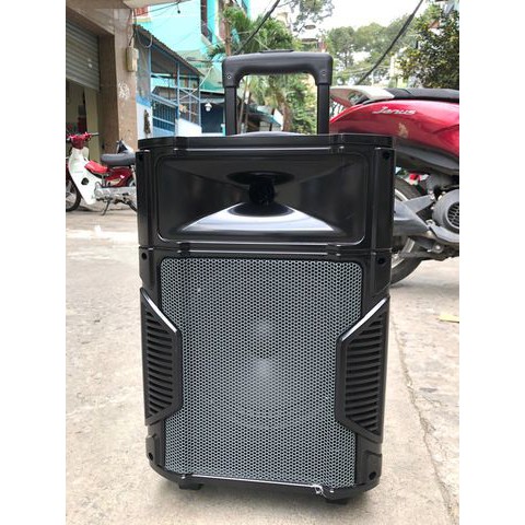 Loa kéo karaoke SN-108 kèm 1 micro không dây thùng gỗ
