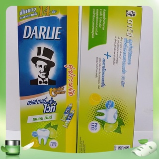 1 hộp 2 tuýp Kem Đánh Răng Darlie Ông Tây Đen Chanh  Thái Lan 140ml