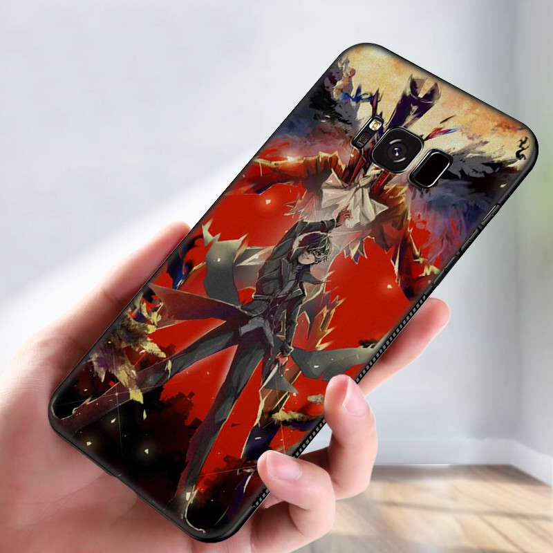 Samsung Galaxy S10 S9 S8 Plus S6 S7 Edge S10+ S9+ S8+ Casing Soft Case 76SF Persona 5 Royal P5 Anime mobile phone case