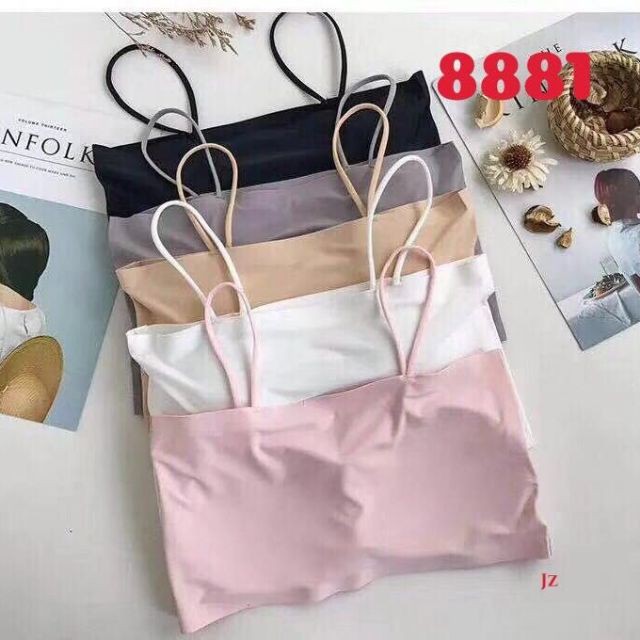 Áo Bra Quây Trơn 2 Dây, Áo Ngực 2 Dây Chất Su Lạnh
