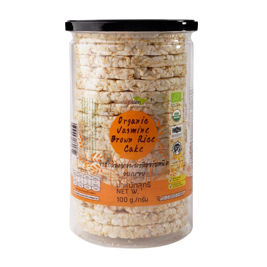 Bánh gạo lứt Jasmine hữu cơ cho bé - 100g LumLum - Hsd: 6/10/2022 - Nhà hữu cơ