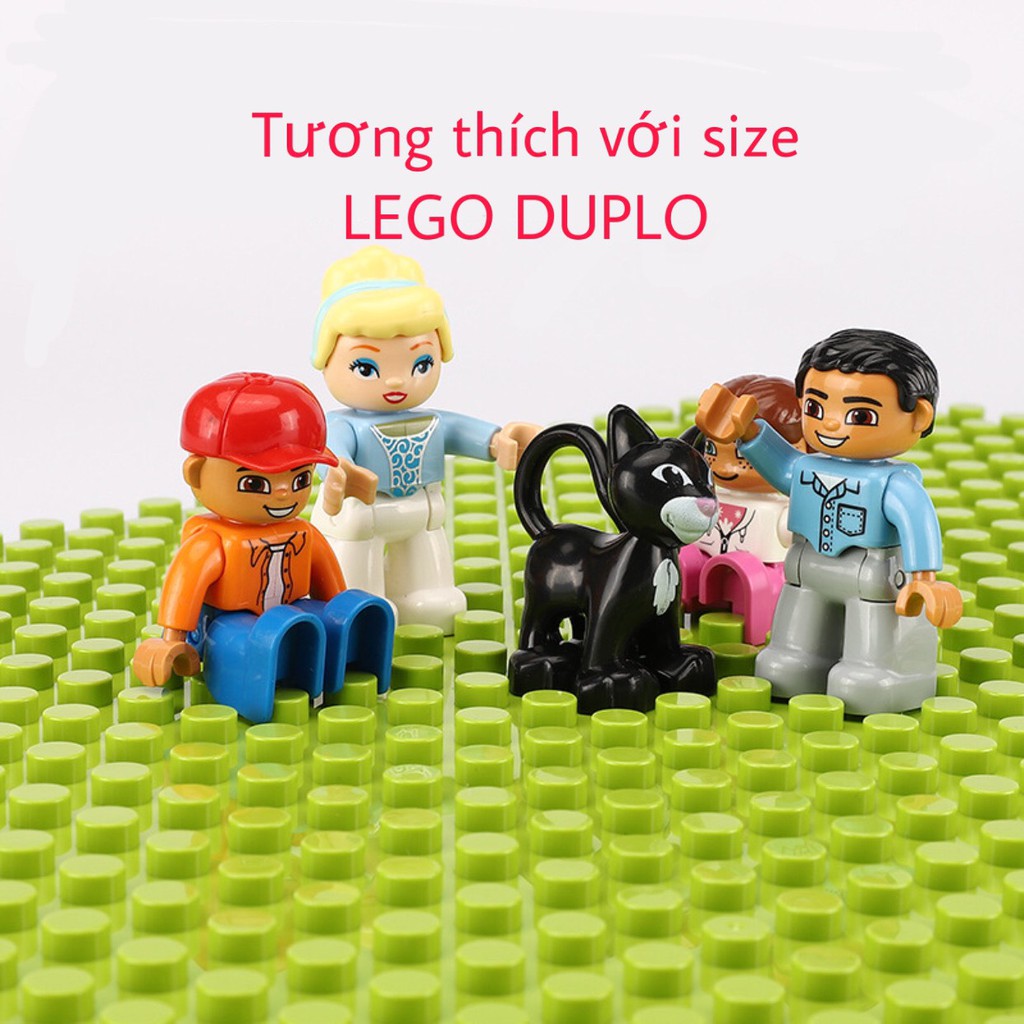 Đế lego duplo , tấm nền base đế lót size duplo 25,5 x 51cm