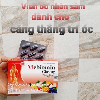 Viên nhân sâm cho người căng thẳng trí óc Mebiomin Ginseng