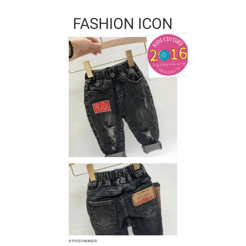 Quần Jeans cho Bé Trai 3-6 tuổi cực chất - Hàng Quảng Châu Cao Cấp - Theo dõi Shop để nhận Voucher