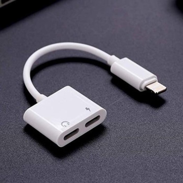 Đầu Chuyển Iphone FREESHIP Giắc Chuyển Iphone lighning 2 cổng sạc và tai nghe3.5 cho iphone #5