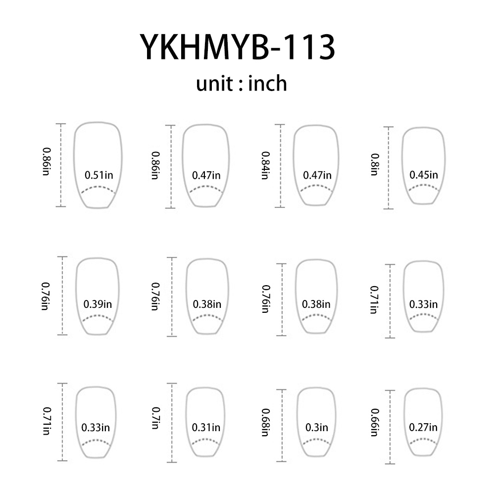 Bộ 24 móng tay giả trang trí móng nghệ thuật