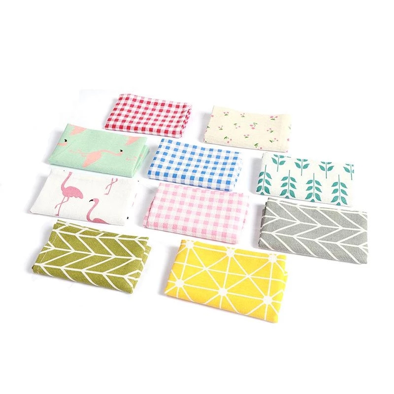 Khăn trải bàn bằng vải lanh và cotton đơn giản tiện lợi kích thước 40x60cm