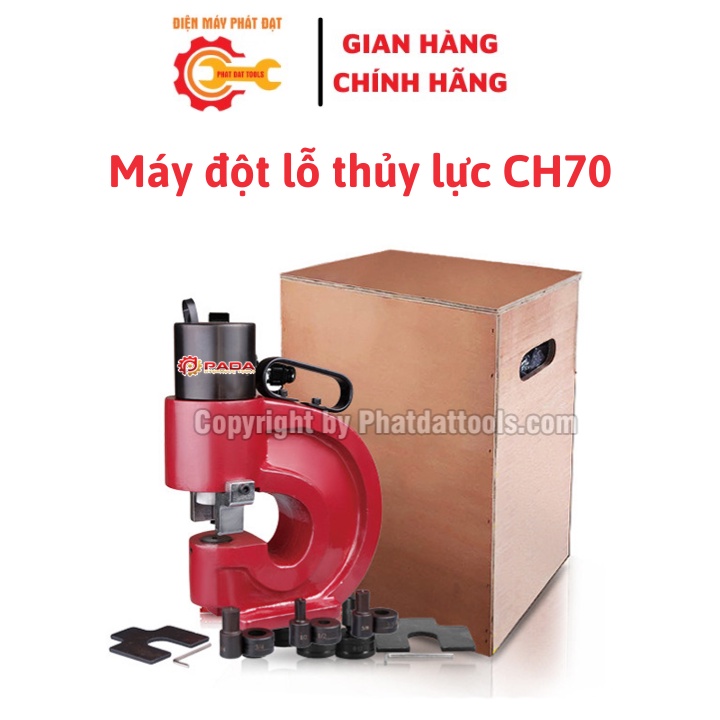 Máy đột thủy lực CH70-Đầu đột thủy lực CH70 đột 12mm-Bảo hành 6 tháng
