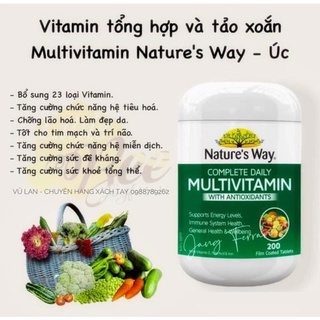 Vitamin tổng hợp Nature’s Way Úc 200 viên - Xuất xứ Úc