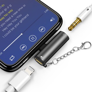 Dây Cáp Chia Cổng Lightning 3.5mm 2 Trong 1 Cho iPhone 7 8 plus X XR 11 Pro