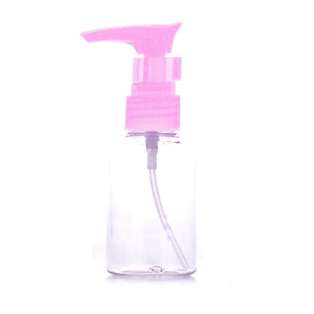 Bình Nhựa Rỗng Trong Suốt Dạng Nhấn Đựng Dầu Gội Có Thể Đổ Đầy 100ml