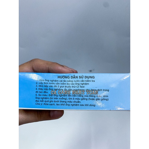 DUNG DỊCH KIỂM TRA CHẤT LƯỢNG CLO TRONG NƯỚC