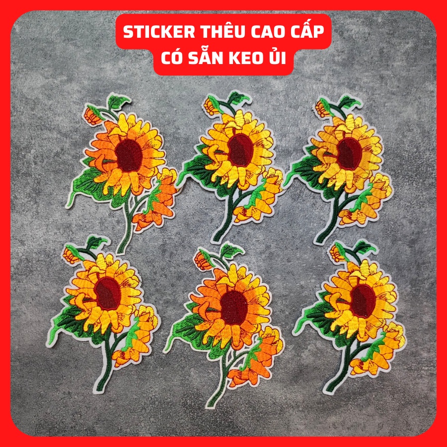 Sticker ủi áo Cao cấp - CÓ SẴN KEO ỦI - sticker vải dùng làm miếng vá áo, phụ kiện trang trí quần áo, balo, giày, nón