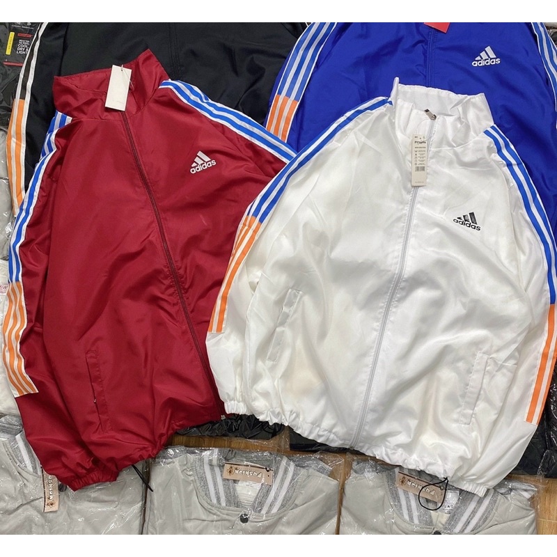 Áo khoác unisex form rộng- Áo khoác Adidas SIÊU HOT kẻ sọc,có 4 màu,from rộng