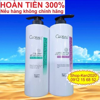 Cặp dầu gội & xả Ceorali Magicsil khóa màu phục hồi tóc chuyên sâu