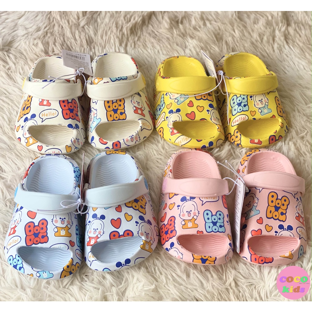 Dép trẻ em sục Bobdog hở mũi, dép cross cho bé trai bé gái siêu nhẹ chống trơn trượt B-4