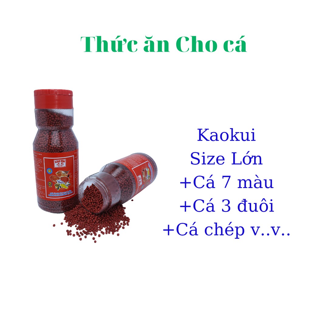 Thức ăn cho cá  size lớn hạt đỏ