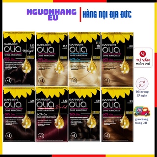  Thuốc nhuộm tóc Garnier Olia bền màu vĩnh cửu phục hồi tóc hư tổn Nội địa Đức 