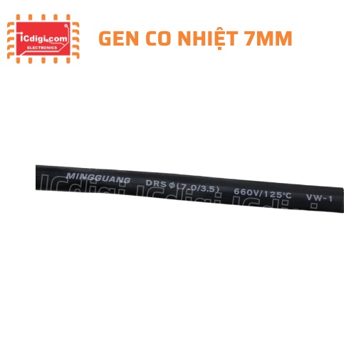 DÂY CO NHIỆT MÀU ĐEN PHI 7 MING GUANG