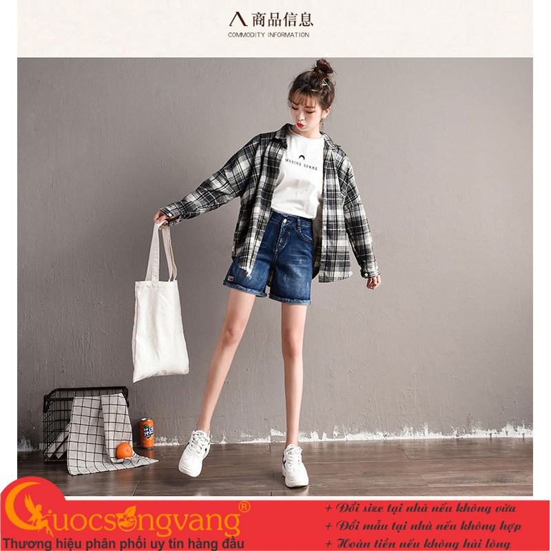 Quần short jean nữ jeans cotton quần đùi nữ đẹp GLQ130