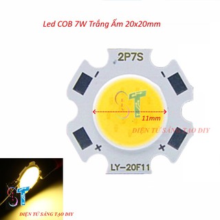 Nhân Đèn Led COB 24V 7W Trắng Ấm Đường Kính Nhân 11mm