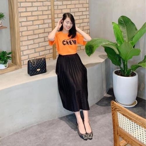 Áo Phông Dáng Rộng Unisex C-R-E-W 💖𝑭𝑹𝑬𝑬𝑺𝑯𝑰𝑷💖 Áo Thun Nữ Tay Lỡ Chữ  Siêu Hot 2021