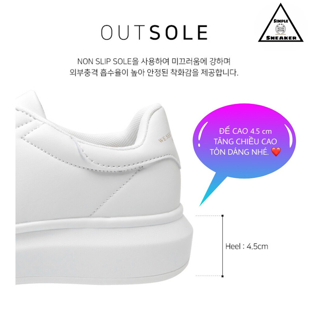 Giày Domba Trắng Full FREESHIP Domba High Point All White Chuẩn Auth - Giày Domba Hàn Quốc Chính Hãng - Simple Sneaker