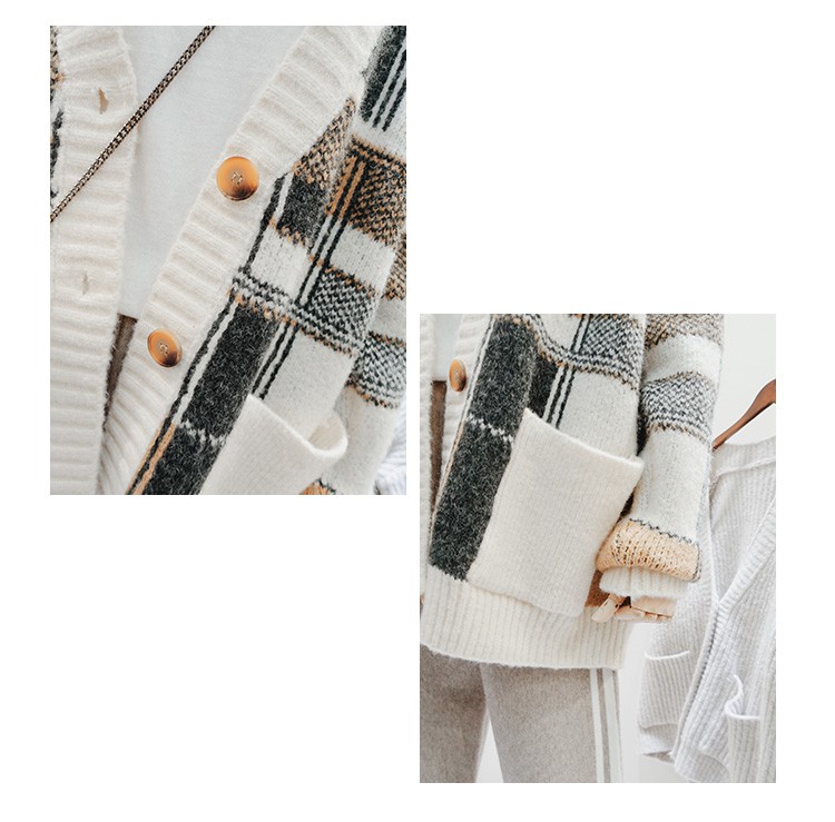 Áo khoác cardigan chất liệu dệt kim xinh xắn thời trang dáng rộng thời trang cho nữ | BigBuy360 - bigbuy360.vn