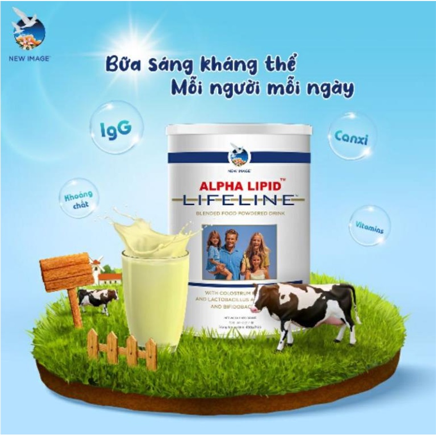 Sữa non Anpha lipid life-line 450g nguyên mã code