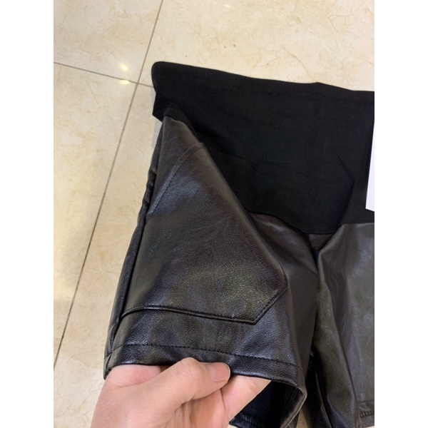 Quần sóc bầu da can bụng chun chỉnh thoải mái