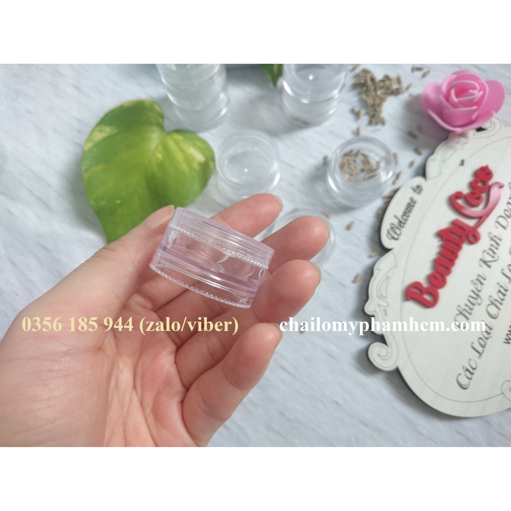 Hũ chiết mỹ phẩm 5g (lọ 5ml) nhựa xếp tầng hũ đựng mỹ phẩm du lịch